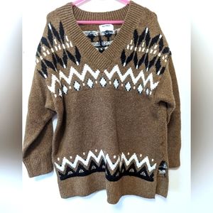 Old navy brown fuzzy sweater